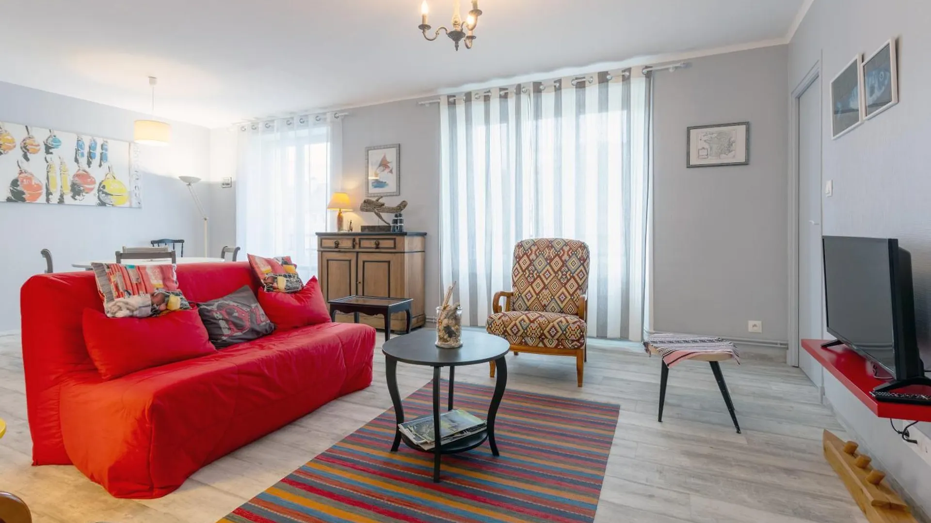 Appartement Face Mer - 50M Plage ドゥアルヌネ フランス